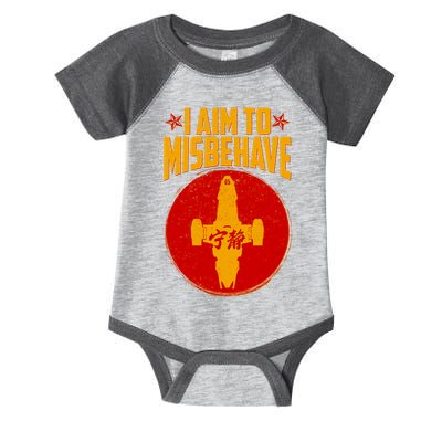 Cool Scifi I Aim To Misbehave Infant Baby Jersey Bodysuit