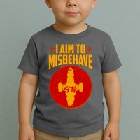 Cool Scifi I Aim To Misbehave Toddler T-Shirt
