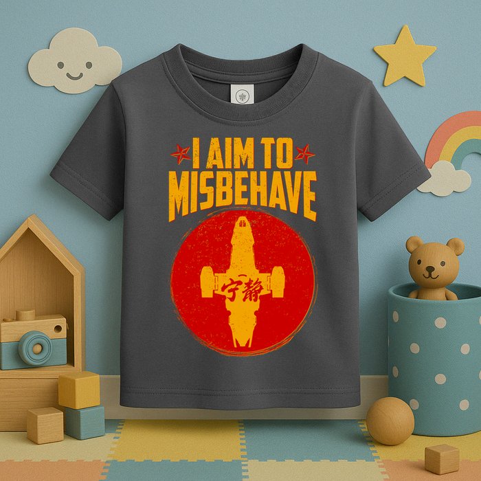 Cool Scifi I Aim To Misbehave Toddler T-Shirt