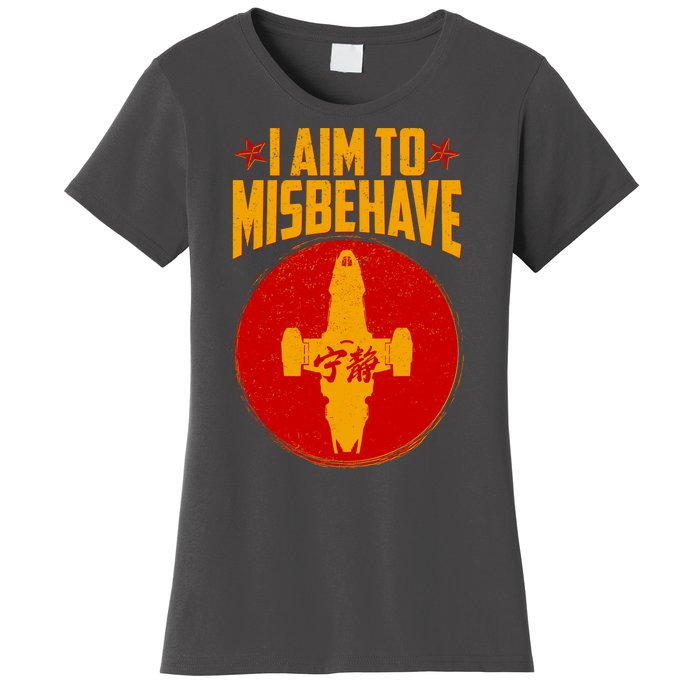 Cool Scifi I Aim To Misbehave Women's T-Shirt