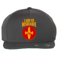Cool Scifi I Aim To Misbehave Wool Snapback Cap
