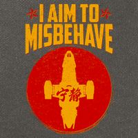 Cool Scifi I Aim To Misbehave Cotton Canvas Backpack