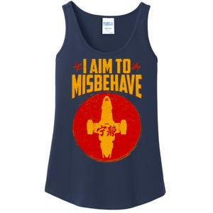 Cool Scifi I Aim To Misbehave Ladies Essential Tank