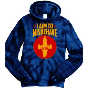 Cool Scifi I Aim To Misbehave Tie Dye Hoodie