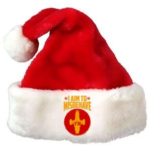 Cool Scifi I Aim To Misbehave Premium Christmas Santa Hat