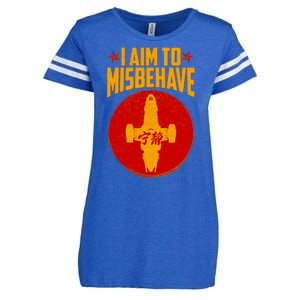 Cool Scifi I Aim To Misbehave Enza Ladies Jersey Football T-Shirt