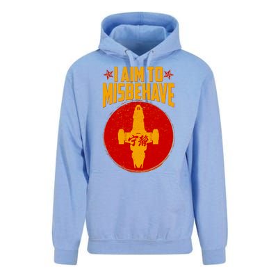 Cool Scifi I Aim To Misbehave Unisex Surf Hoodie