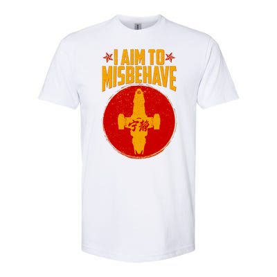 Cool Scifi I Aim To Misbehave Softstyle CVC T-Shirt