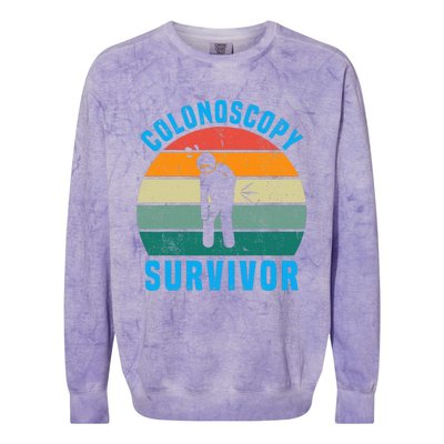 Colonoscopy Survivor I Survived My Colonoscopy Colorblast Crewneck Sweatshirt