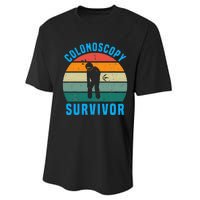 Colonoscopy Survivor I Survived My Colonoscopy Performance Sprint T-Shirt