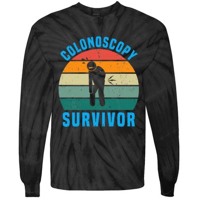 Colonoscopy Survivor I Survived My Colonoscopy Tie-Dye Long Sleeve Shirt