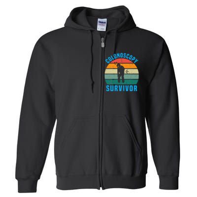 Colonoscopy Survivor I Survived My Colonoscopy Full Zip Hoodie