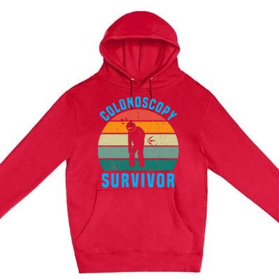 Colonoscopy Survivor I Survived My Colonoscopy Premium Pullover Hoodie