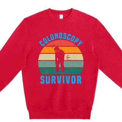 Colonoscopy Survivor I Survived My Colonoscopy Premium Crewneck Sweatshirt