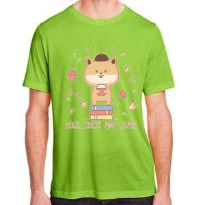 Cute Shiba Inu Dogs Books And Coffee Autumn Meaningful Gift Adult ChromaSoft Performance T-Shirt