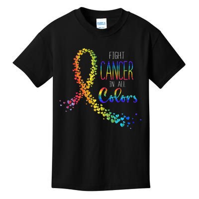 Cancer Sucks In Every Color Fighter Fight Support The Cancer Kids T-Shirt