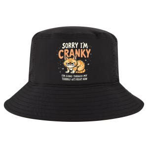 Cat Sorry IM Cranky IM Going Through My Terrible 60S Gift Cool Comfort Performance Bucket Hat