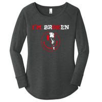 Confused Smile IM Broken Invisible Illness IM Ok Broken Women's Perfect Tri Tunic Long Sleeve Shirt