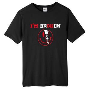 Confused Skull I'm Broken Invisible Illness I'm OK Broken Tall Fusion ChromaSoft Performance T-Shirt