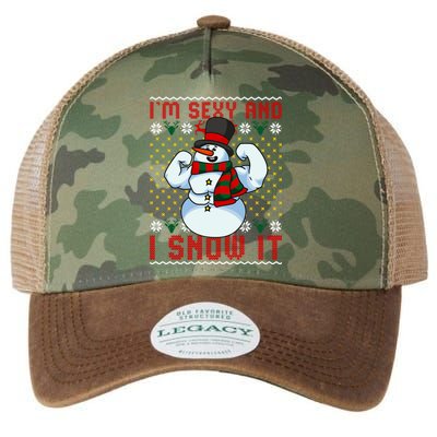 Christmas Snow Im Sexy And I Snow It Mom Dad Funny Gift Legacy Tie Dye Trucker Hat