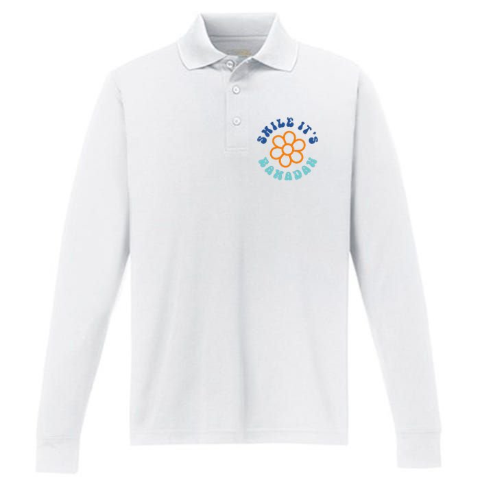 Cool Smile Its Ramadan Performance Long Sleeve Polo