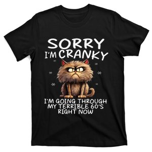 Cat Sorry IM Cranky IM Going Through My Terrible 60S T-Shirt