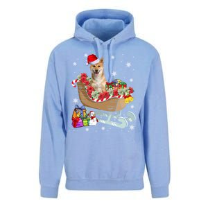 Cute Shiba Inu Dog Christmas Santa Hat Xmas Puppy Lover Cute Gift Unisex Surf Hoodie