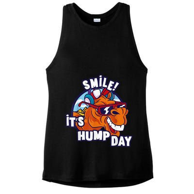 Camel Smile! ItS Hump Day Funny Hump Day Camel Sunglass Ladies PosiCharge Tri-Blend Wicking Tank