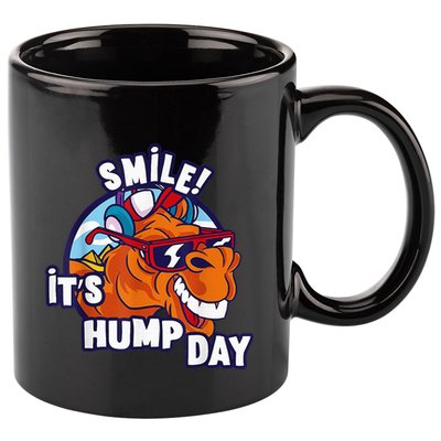 Camel Smile! ItS Hump Day Funny Hump Day Camel Sunglass 11oz C Handle Ceramic Mug