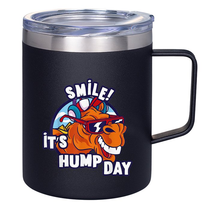 Camel Smile! ItS Hump Day Funny Hump Day Camel Sunglass 12oz Stainless Steel Coffee Mug