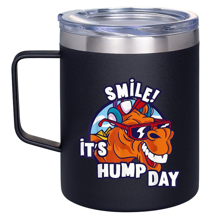 Camel Smile! ItS Hump Day Funny Hump Day Camel Sunglass 12oz Stainless Steel Coffee Mug