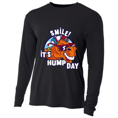 Camel Smile! ItS Hump Day Funny Hump Day Camel Sunglass Cooling Performance Long Sleeve Crew