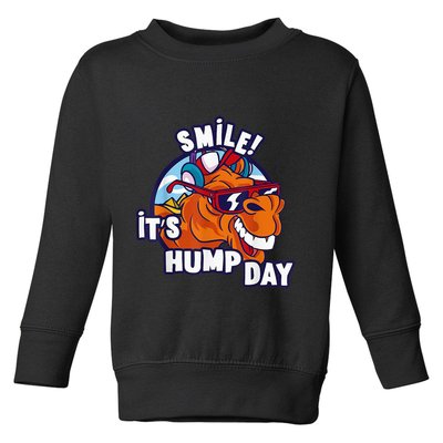 Camel Smile! ItS Hump Day Funny Hump Day Camel Sunglass Toddler Sweatshirt