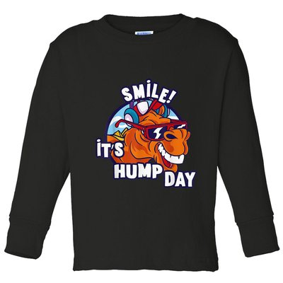 Camel Smile! ItS Hump Day Funny Hump Day Camel Sunglass Toddler Long Sleeve Shirt