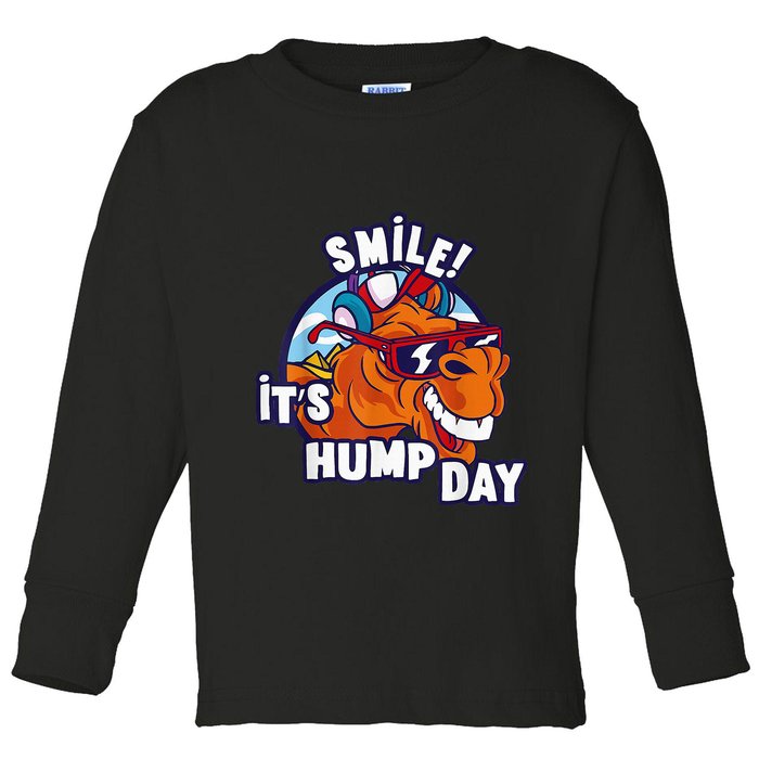 Camel Smile! ItS Hump Day Funny Hump Day Camel Sunglass Toddler Long Sleeve Shirt