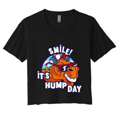 Camel Smile! ItS Hump Day Funny Hump Day Camel Sunglass Crop Top