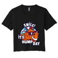 Camel Smile! ItS Hump Day Funny Hump Day Camel Sunglass Crop Top