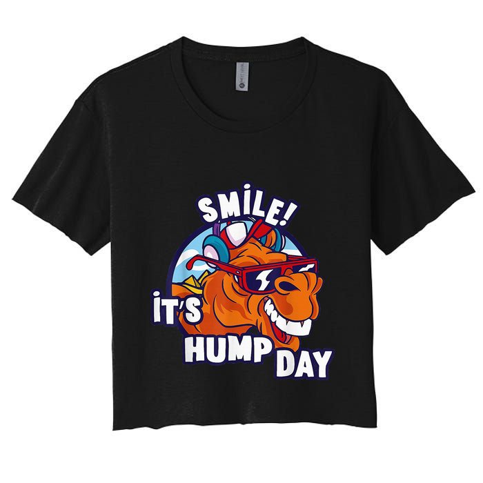Camel Smile! ItS Hump Day Funny Hump Day Camel Sunglass Crop Top