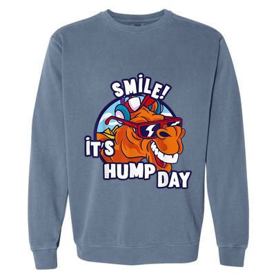 Camel Smile! ItS Hump Day Funny Hump Day Camel Sunglass Garment-Dyed Sweatshirt