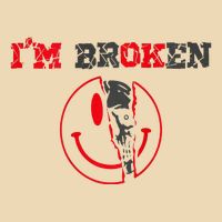 Confused Smile IM Broken Invisible Illness IM Ok Broken Drawstring Bag