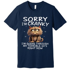 Cat Sorry IM Cranky IM Going Through My Terrible 60S Premium T-Shirt