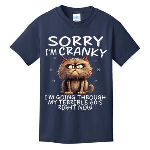 Cat Sorry IM Cranky IM Going Through My Terrible 60S Kids T-Shirt