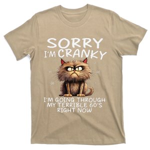 Cat Sorry IM Cranky IM Going Through My Terrible 60S T-Shirt