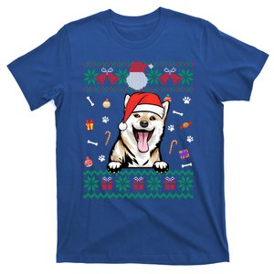 Cute Shiba Inu Dog Ugly Christmas Santa Hat Xmas Gift T-Shirt