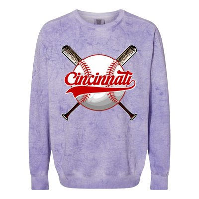 Cincinnati Souvenir I Love Cincinnati Colorblast Crewneck Sweatshirt