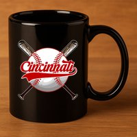 Cincinnati Souvenir I Love Cincinnati 11oz C Handle Ceramic Mug