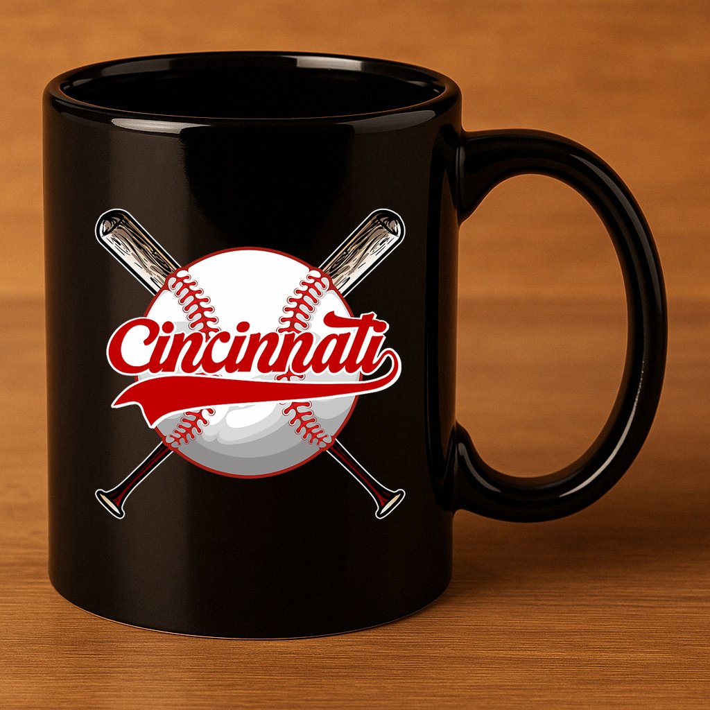 Cincinnati Souvenir I Love Cincinnati 11oz C Handle Ceramic Mug