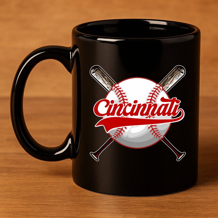 Cincinnati Souvenir I Love Cincinnati 11oz C Handle Ceramic Mug