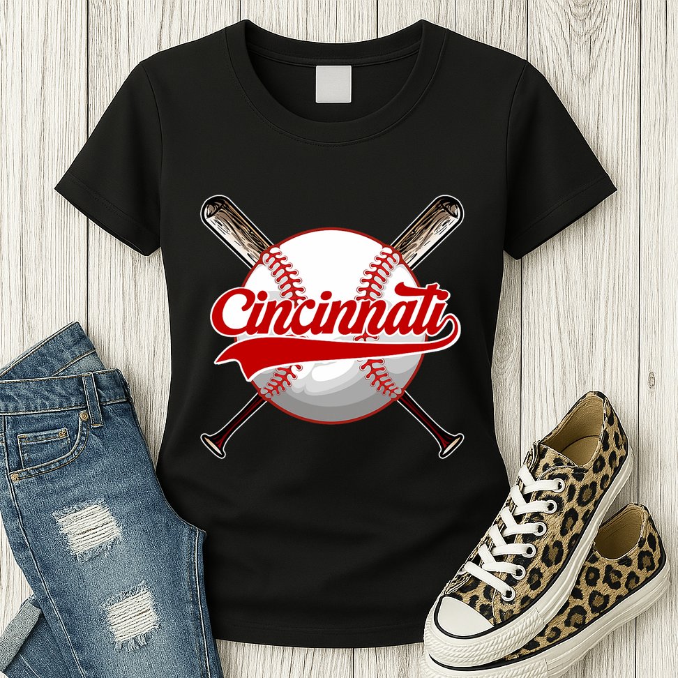 Cincinnati Souvenir I Love Cincinnati Womens T-Shirt