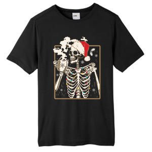 Christmas Skeleton Ing Coffee Halloween Costumes Gift Tall Fusion ChromaSoft Performance T-Shirt